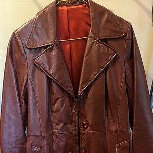 Vintage Long Suede Coat